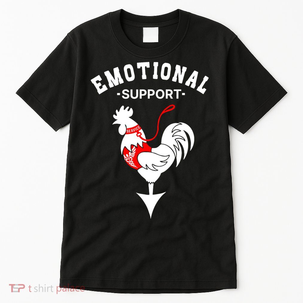 Chicken Emotional Support Cock Tall T-Shirt
