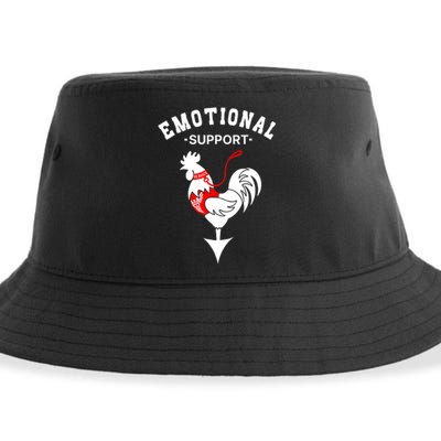 Chicken Emotional Support Cock Sustainable Bucket Hat