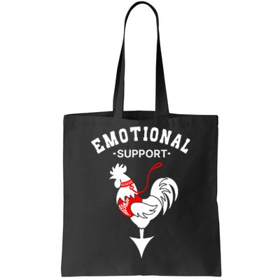 Chicken Emotional Support Cock Tote Bag