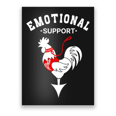 Chicken Emotional Support Cock Poster