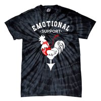 Chicken Emotional Support Cock Tie-Dye T-Shirt