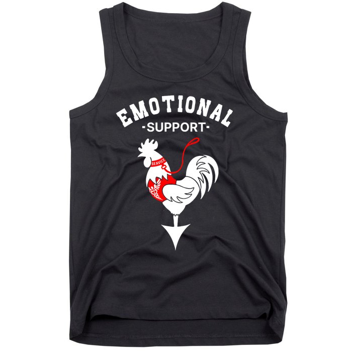 Chicken Emotional Support Cock Tank Top