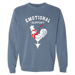 Chicken Emotional Support Cock Garment-Dyed Sweatshirt