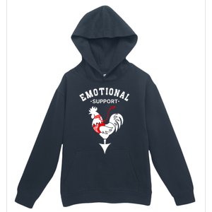 Chicken Emotional Support Cock Urban Pullover Hoodie