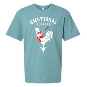 Chicken Emotional Support Cock Sueded Cloud Jersey T-Shirt