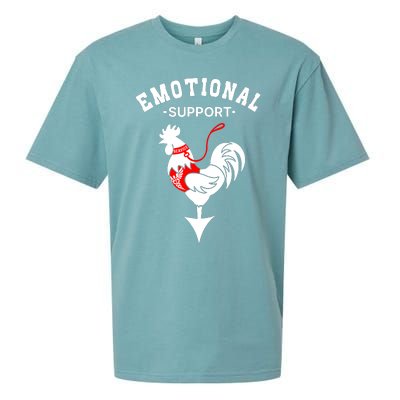 Chicken Emotional Support Cock Sueded Cloud Jersey T-Shirt