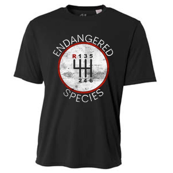 Cool Endangered Species Manual Gearbox Stick Shift 6 Speed Cooling Performance Crew T-Shirt