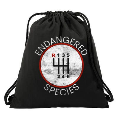 Cool Endangered Species Manual Gearbox Stick Shift 6 Speed Drawstring Bag