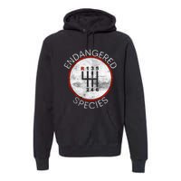 Cool Endangered Species Manual Gearbox Stick Shift 6 Speed Premium Hoodie