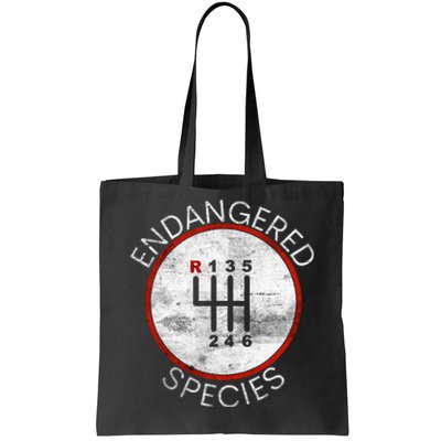 Cool Endangered Species Manual Gearbox Stick Shift 6 Speed Tote Bag