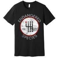 Cool Endangered Species Manual Gearbox Stick Shift 6 Speed Premium T-Shirt