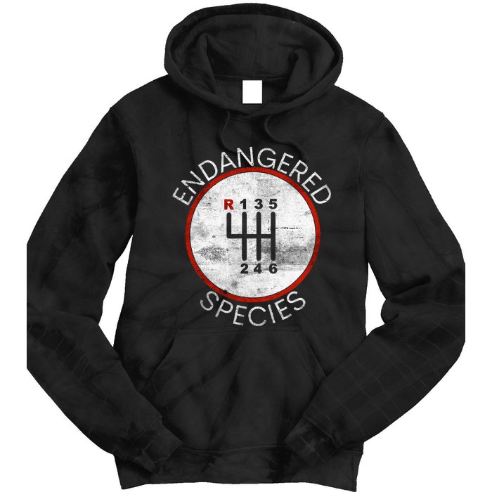 Cool Endangered Species Manual Gearbox Stick Shift 6 Speed Tie Dye Hoodie