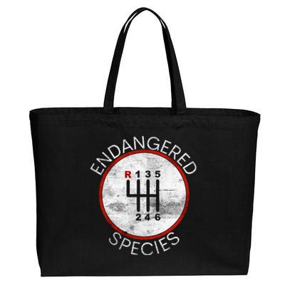 Cool Endangered Species Manual Gearbox Stick Shift 6 Speed Cotton Canvas Jumbo Tote