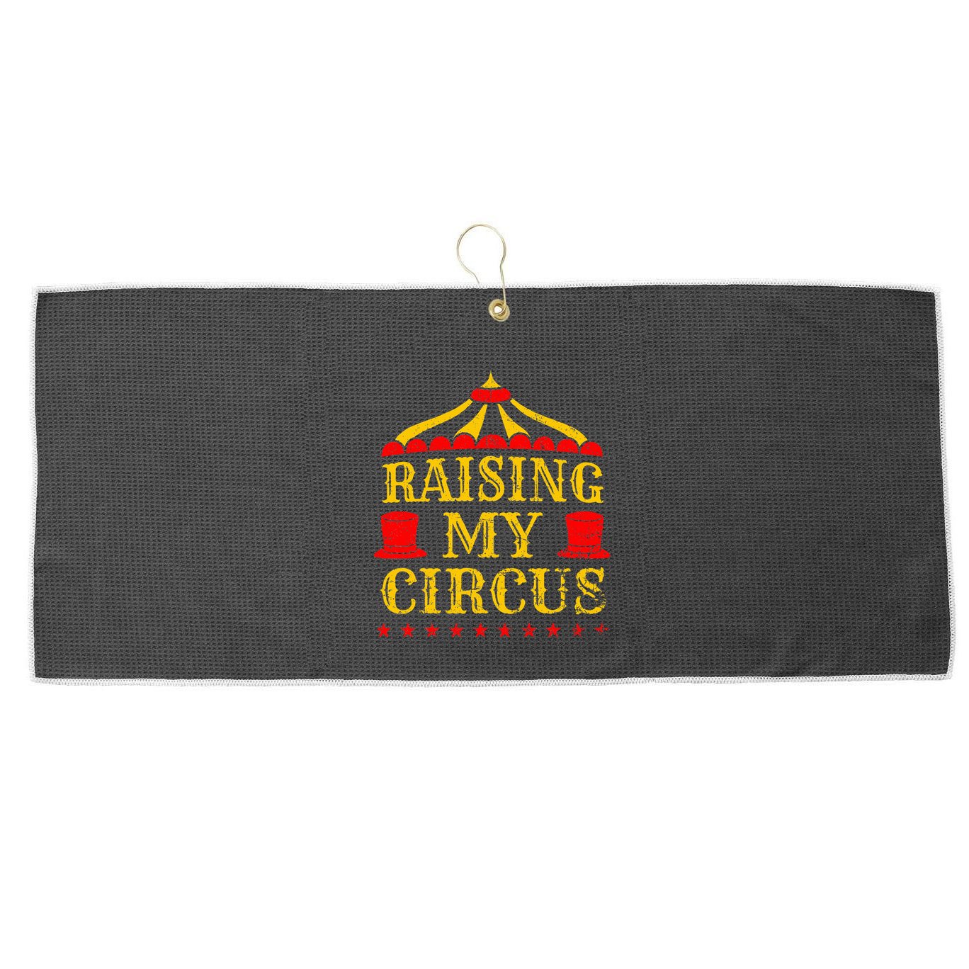 Circus Event Staff Carnival Lover Ringmaster Ringleader Gift Large Microfiber Waffle Golf Towel
