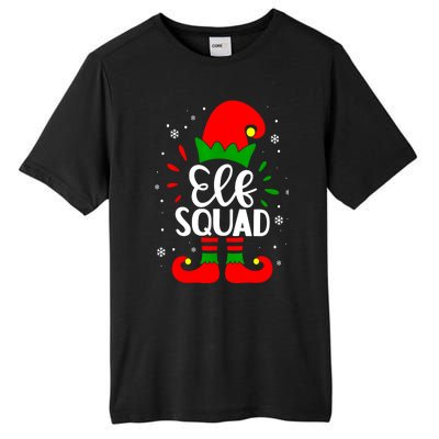 Christmas Elf Squad Funny Elf Family Matching Pajamas Xmas Gift Tall Fusion ChromaSoft Performance T-Shirt