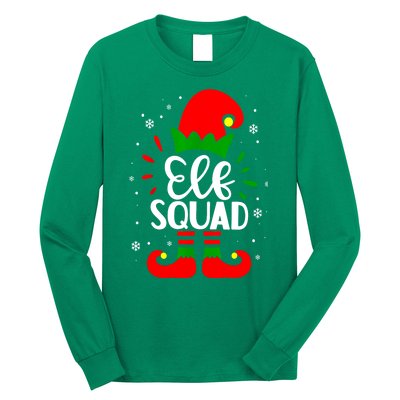 Christmas Elf Squad Funny Elf Family Matching Pajamas Xmas Gift Long Sleeve Shirt