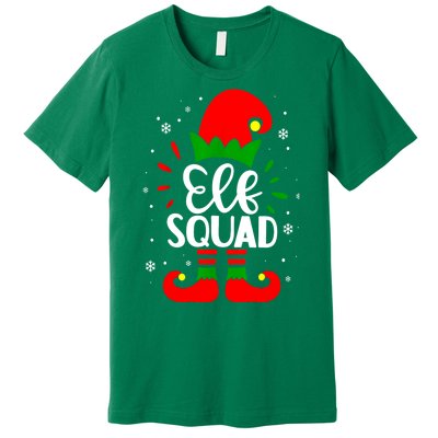 Christmas Elf Squad Funny Elf Family Matching Pajamas Xmas Gift Premium T-Shirt