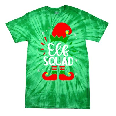 Christmas Elf Squad Funny Elf Family Matching Pajamas Xmas Gift Tie-Dye T-Shirt