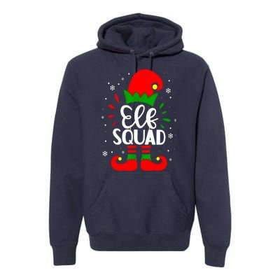 Christmas Elf Squad Funny Elf Family Matching Pajamas Xmas Gift Premium Hoodie