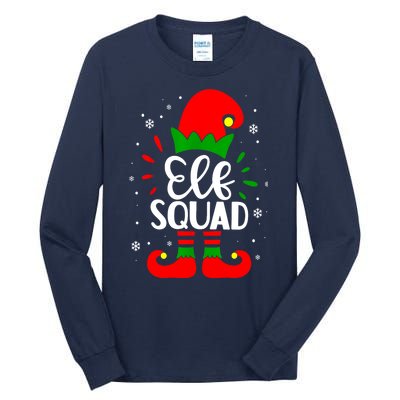 Christmas Elf Squad Funny Elf Family Matching Pajamas Xmas Gift Tall Long Sleeve T-Shirt