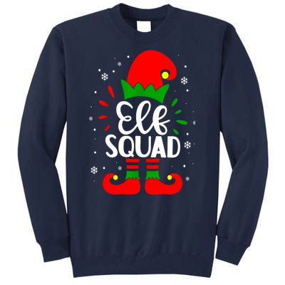 Christmas Elf Squad Funny Elf Family Matching Pajamas Xmas Gift Tall Sweatshirt