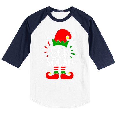 Christmas Elf Squad Funny Elf Family Matching Pajamas Xmas Gift Baseball Sleeve Shirt