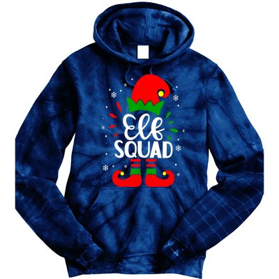 Christmas Elf Squad Funny Elf Family Matching Pajamas Xmas Gift Tie Dye Hoodie