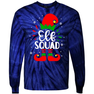 Christmas Elf Squad Funny Elf Family Matching Pajamas Xmas Gift Tie-Dye Long Sleeve Shirt