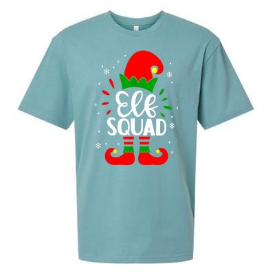 Christmas Elf Squad Funny Elf Family Matching Pajamas Xmas Gift Sueded Cloud Jersey T-Shirt