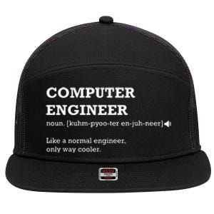 Computer Engineer Shirts Gift Idea For Computer Engineer 7 Panel Mesh Trucker Snapback Hat