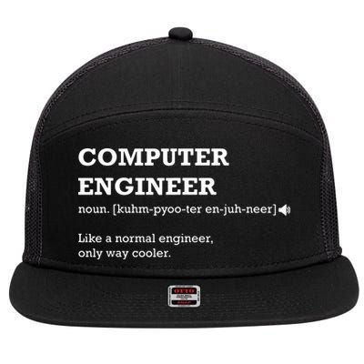 Computer Engineer Shirts Gift Idea For Computer Engineer 7 Panel Mesh Trucker Snapback Hat