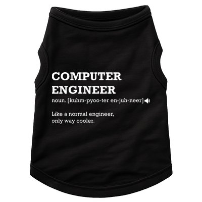 Computer Engineer Shirts Gift Idea For Computer Engineer Doggie Tank