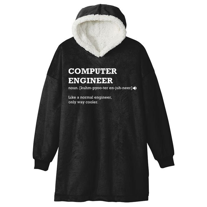 Computer Engineer Shirts Gift Idea For Computer Engineer Hooded Wearable Blanket