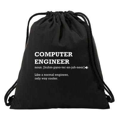 Computer Engineer Shirts Gift Idea For Computer Engineer Drawstring Bag