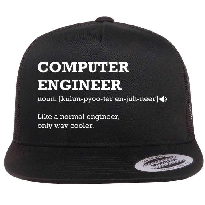 Computer Engineer Shirts Gift Idea For Computer Engineer Flatbill Hat