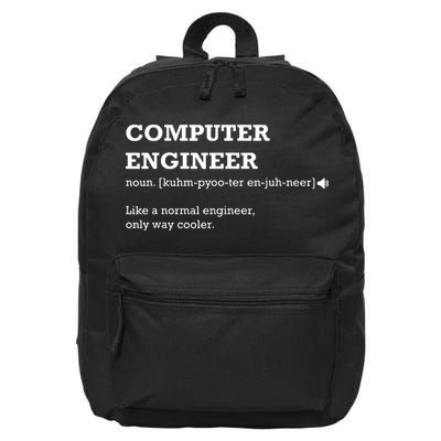 Computer Engineer Shirts Gift Idea For Computer Engineer 16 in Basic Backpack