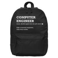 Computer Engineer Shirts Gift Idea For Computer Engineer 16 in Basic Backpack