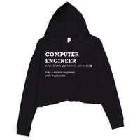 Computer Engineer Shirts Gift Idea For Computer Engineer Crop Fleece Hoodie
