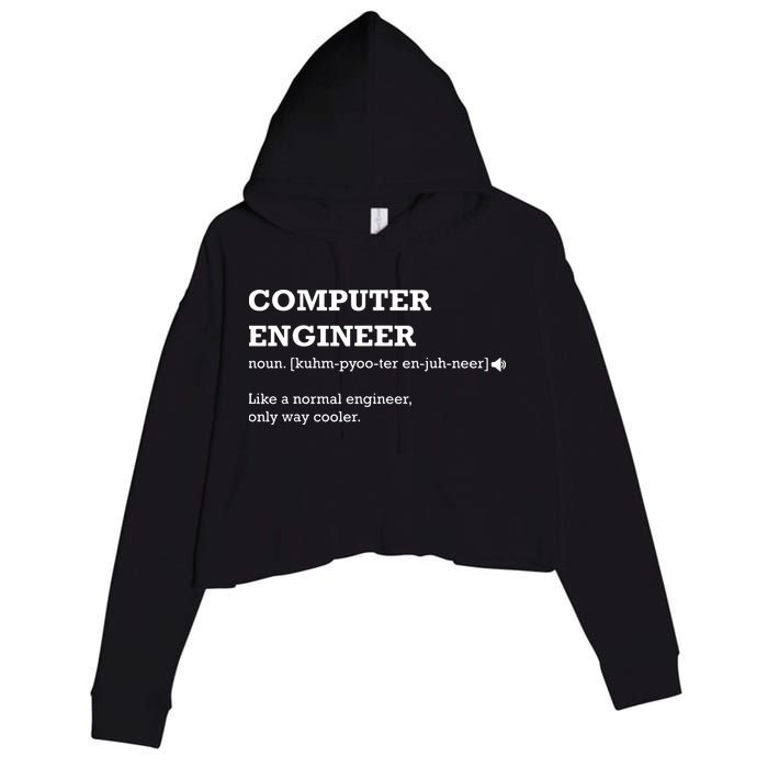 Computer Engineer Shirts Gift Idea For Computer Engineer Crop Fleece Hoodie