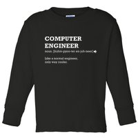 Computer Engineer Shirts Gift Idea For Computer Engineer Toddler Long Sleeve Shirt