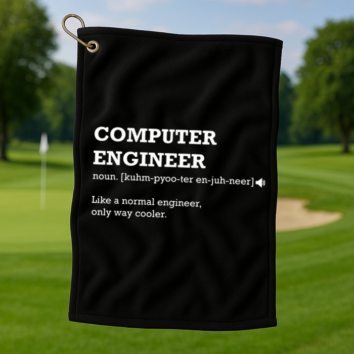 Computer Engineer Shirts Gift Idea For Computer Engineer Golf Towel