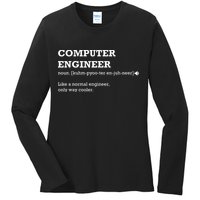 Computer Engineer Shirts Gift Idea For Computer Engineer Ladies Long Sleeve Shirt