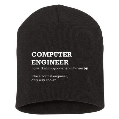 Computer Engineer Shirts Gift Idea For Computer Engineer Short Acrylic Beanie