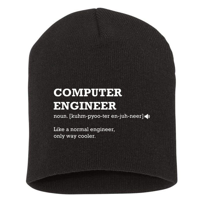 Computer Engineer Shirts Gift Idea For Computer Engineer Short Acrylic Beanie
