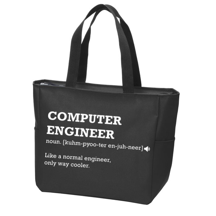 Computer Engineer Shirts Gift Idea For Computer Engineer Zip Tote Bag