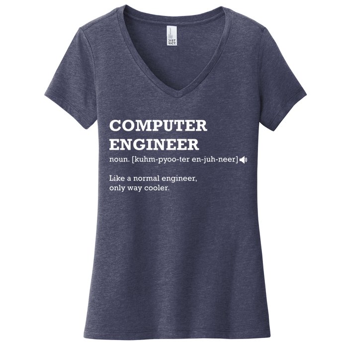 Computer Engineer Shirts Gift Idea For Computer Engineer Women's V-Neck T-Shirt