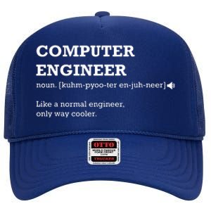 Computer Engineer Shirts Gift Idea For Computer Engineer High Crown Mesh Back Trucker Hat