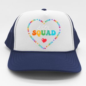 Cute Esol Squad Appreciation Week Back To School Funny Gift Trucker Hat