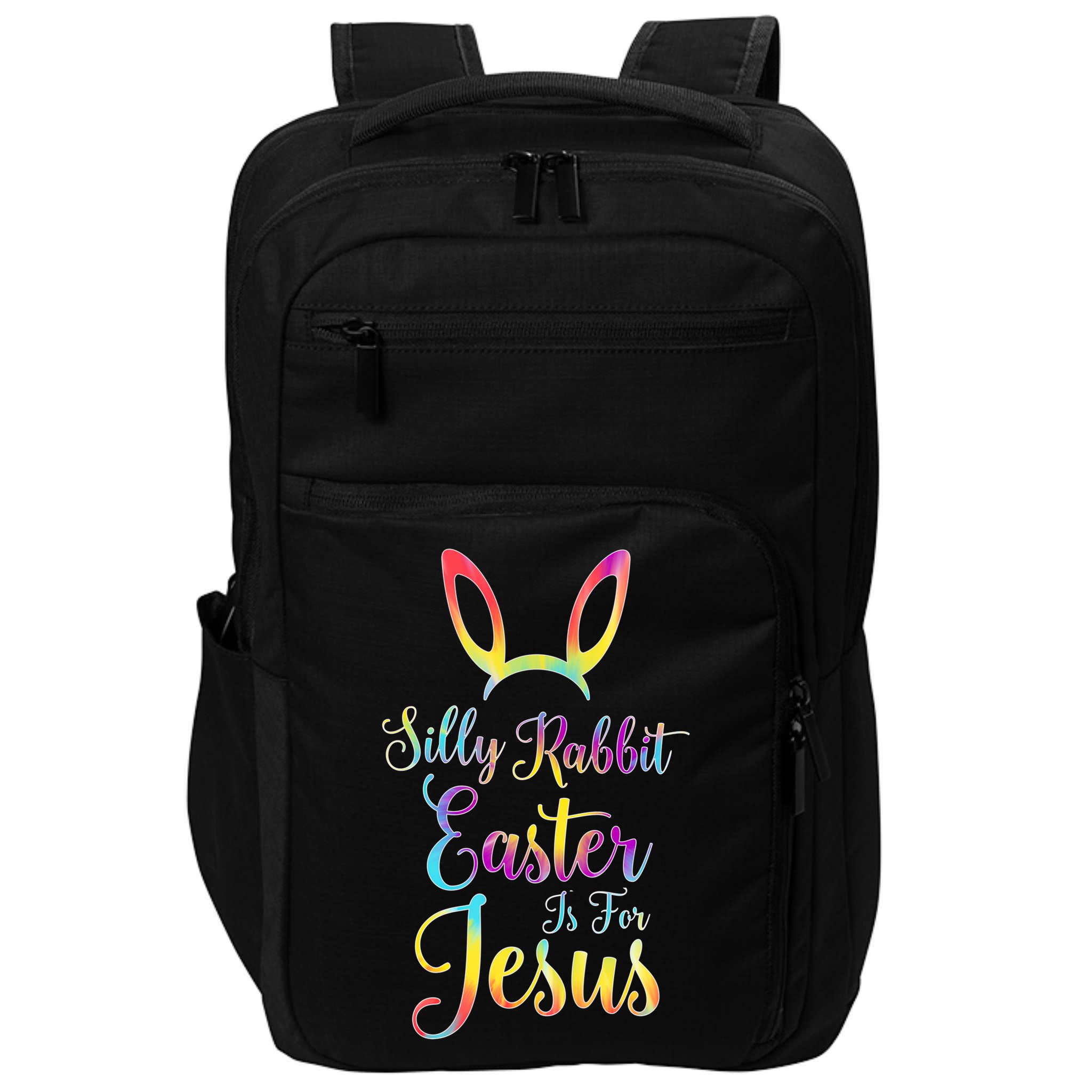 Christian Easter Silly Rabbit Easter Is For Jesus Gift Impact Tech Backpack