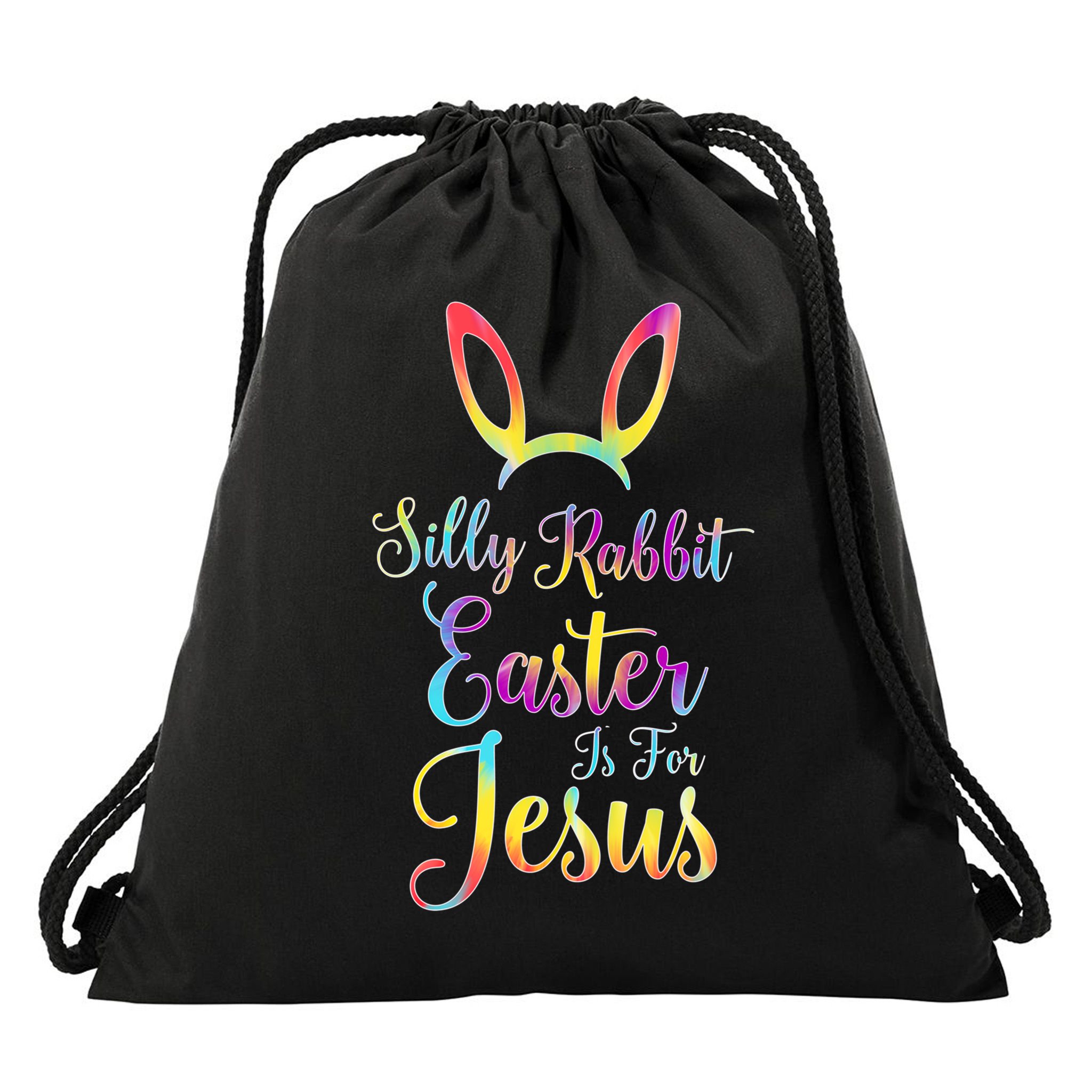 Christian Easter Silly Rabbit Easter Is For Jesus Gift Drawstring Bag